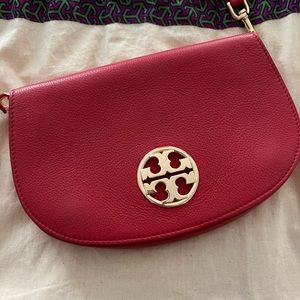 Tory Burch Jaime Convertible Leather Clutch